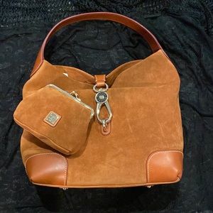 Dooney & Bourke suede hobo